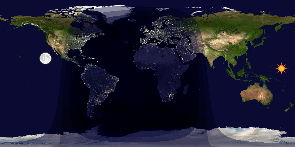 Tag & Nacht Weltkarte