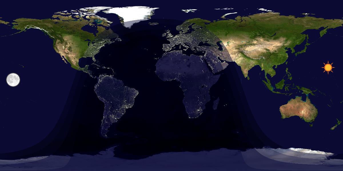 Tag & Nacht Weltkarte