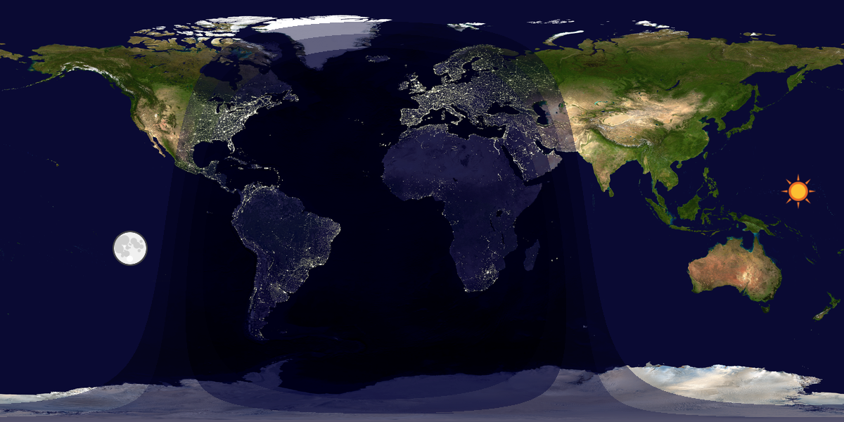 Tag & Nacht Weltkarte