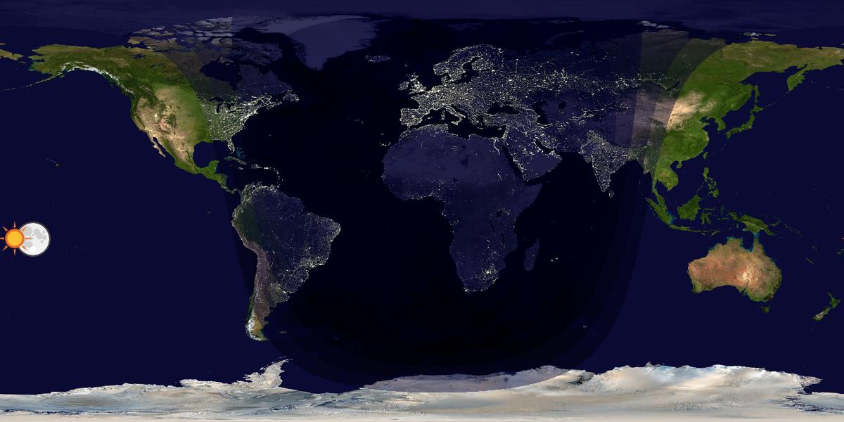 Tag & Nacht Weltkarte