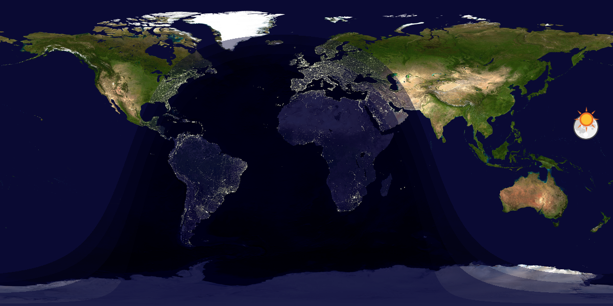 Tag & Nacht Weltkarte
